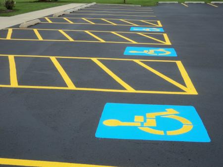 ADA compliance parking lot marking