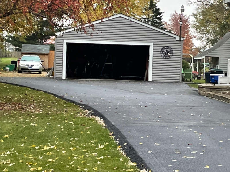 driveway that has been repaved