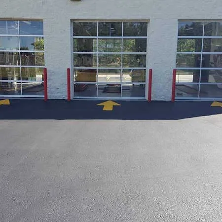 Parking lot paving