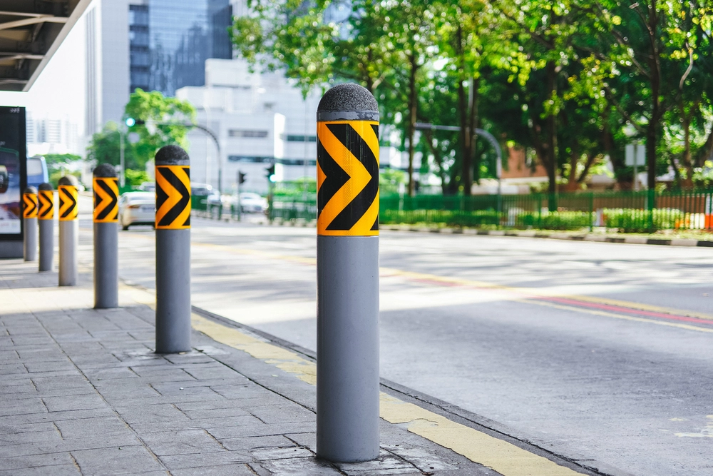 Bollards roadside
