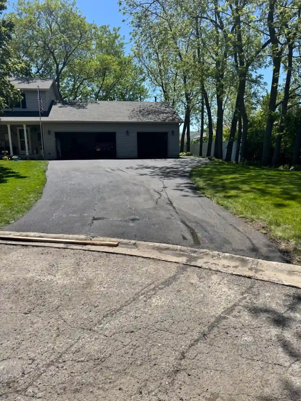 Paving on Stahl St, Somonauk, IL